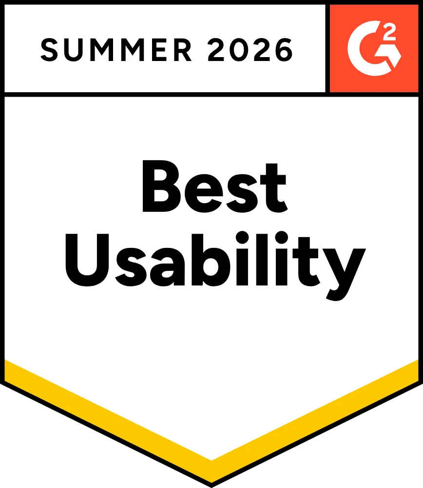 G2 Best Usability — Summer 2026