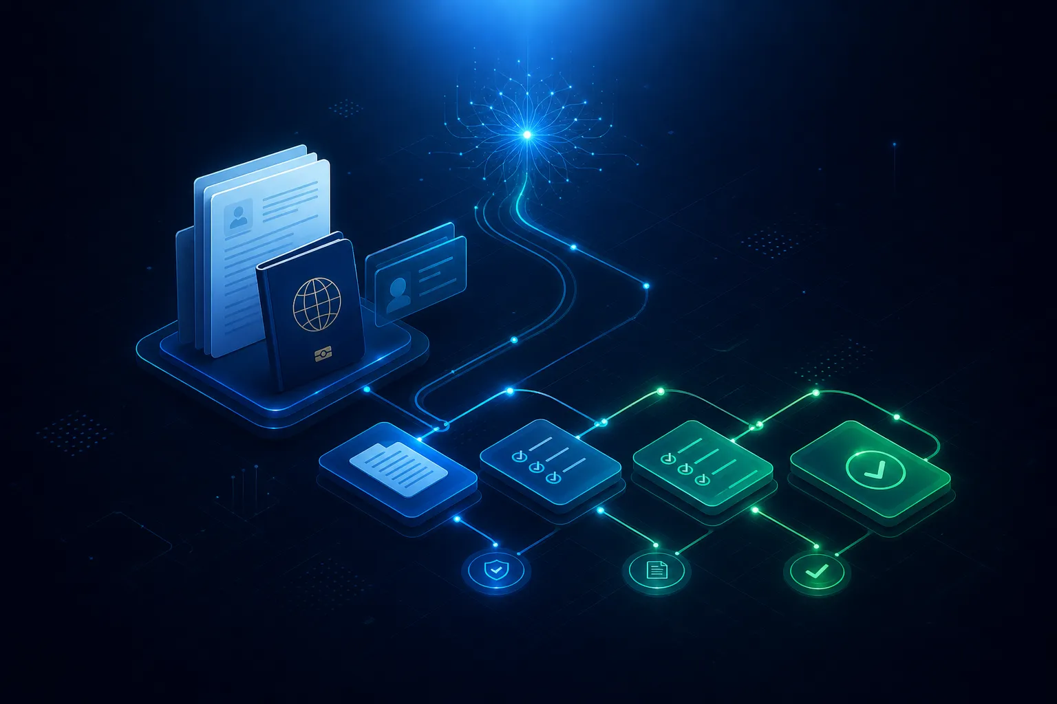Clarvo: AI-assisted immigration petition platform cover illustration