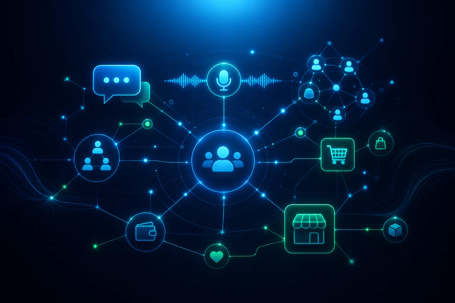 Kotha: social, communication, and marketplace platform cover illustration